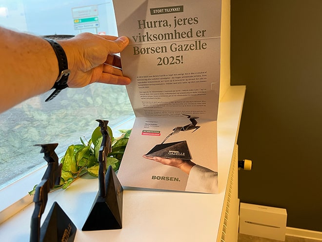 TIMESAFE er kåret som Børsen Gazelle 2025 virksomhed